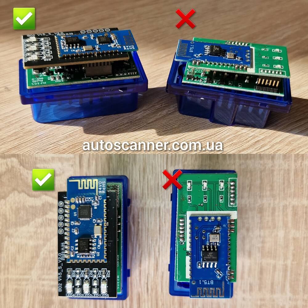 Сканер ELM327 1.5v PIC18F25K80 Bluetooth